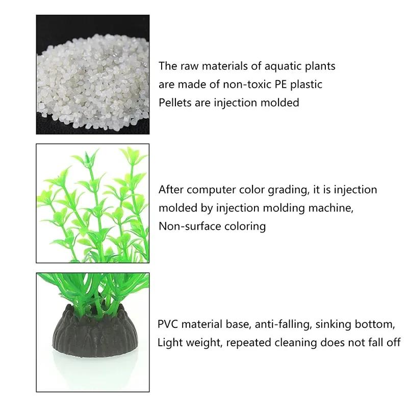 Aquarium Accessories Anemone Weed Fish  Accessories Plastic Decorate Decoration Simulate Artificial Glowing Plants Aquatic
