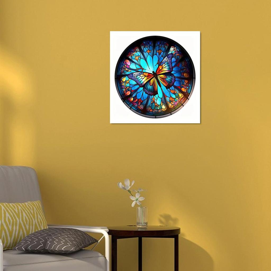 Frame Painting By Numbers Kits Butterfly Colorful Picture With Numbers On Canvas Acrylic Paint With Brushes Kits For Diy Gift 40x40