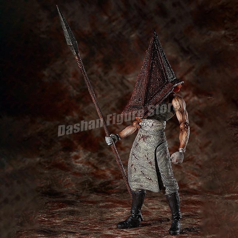 Фигурка Figma Sp-055 Silent Hill Пирамидоголовый 17 см Красная Пирамидальная Тварь Откровение 3D Фигурка ПВХ Фигурка с Шариком на Голове Модель Игрушки