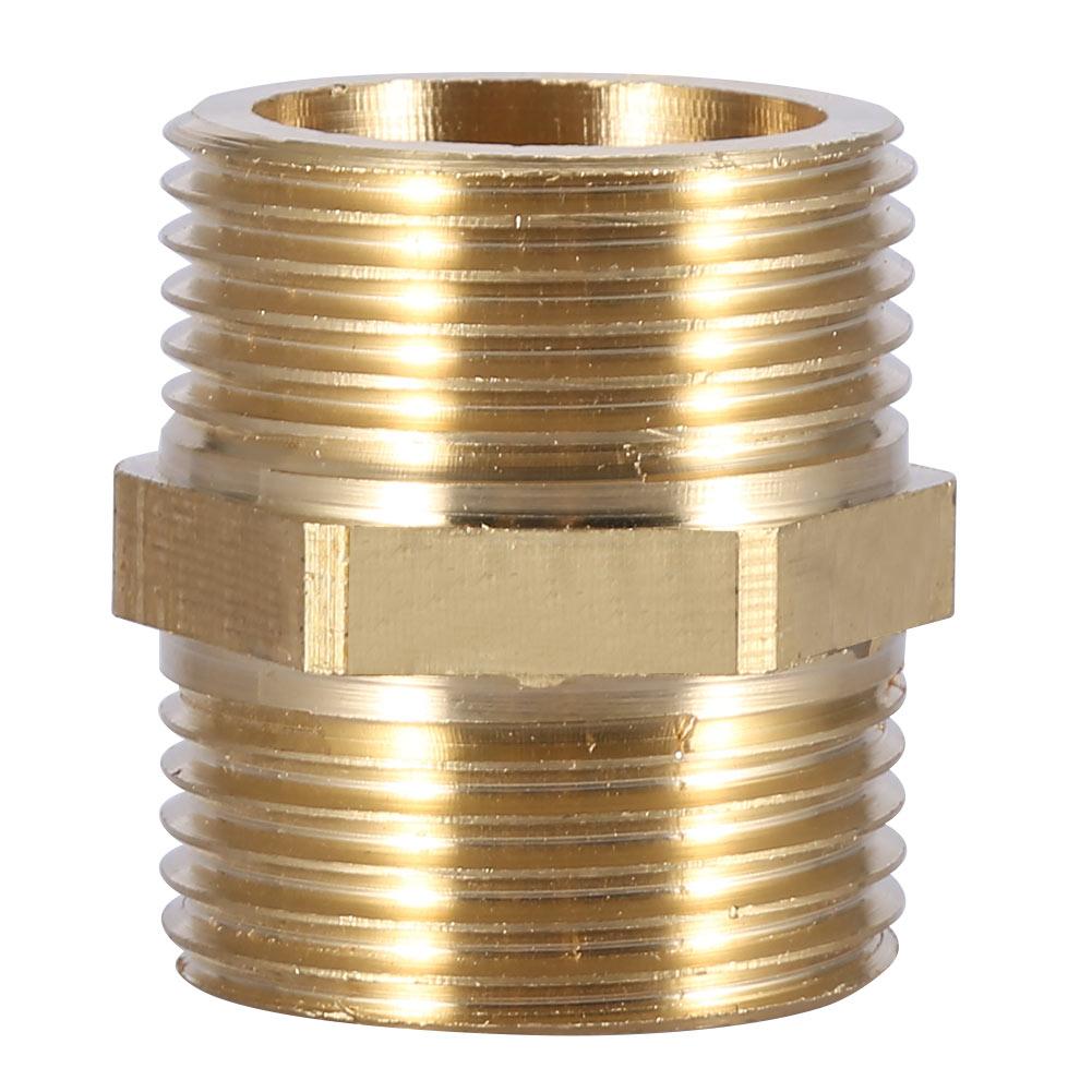 G1 Brass Pipe Fitting Hex Nipple Water Tube Connecting Accessories (intensification)