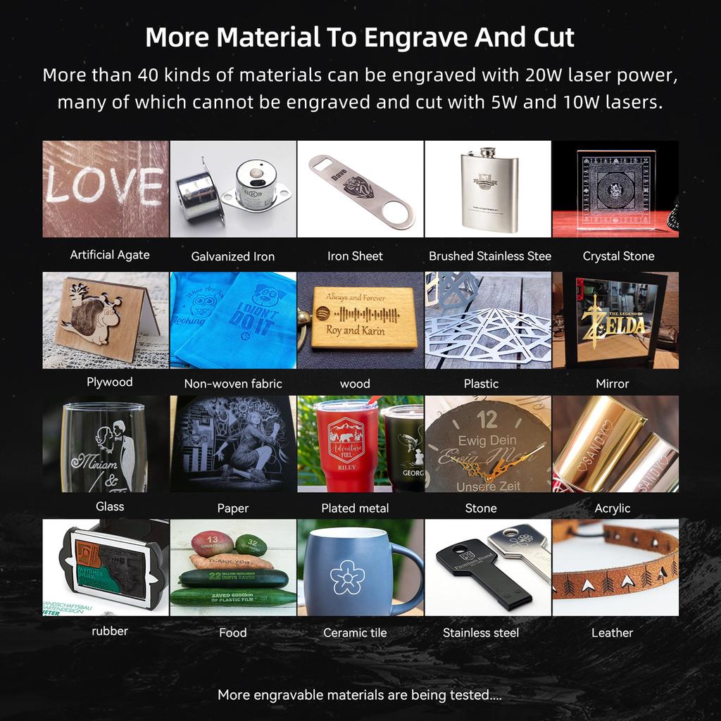 Swiitol E24 Pro 24W Laser Engraver Integrated Structure Compressed Spot Coupling Technology High