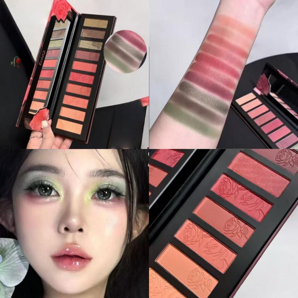 Палитра теней для век Girl Crush в теплых тонах Винтажный макияж Мультипалетка Палитра теней 1 шт. Розовая ветвь
