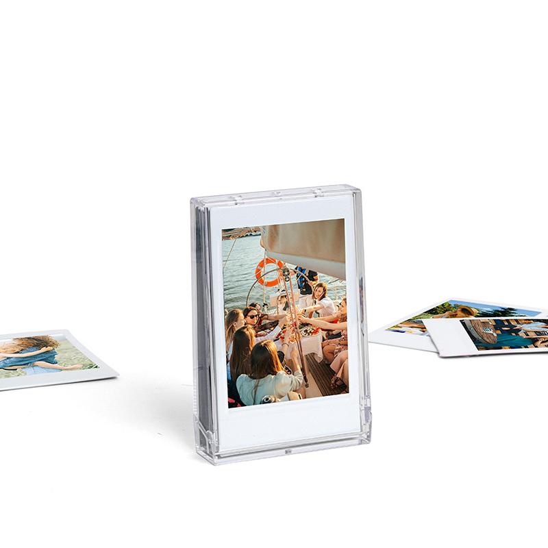 Прозрачный бокс для хранения фотопленки 3 дюйма Чехол для фото instant-камеры для Fujifilm Instax Mini 12/11/9/8/7 с ремешком