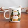 1 шт. кружка для пива 11 унций с двусторонним принтом, легкая керамическая чашка для ежедневного использования, идеальный забавный подарок для друзей, которые любят вечеринки