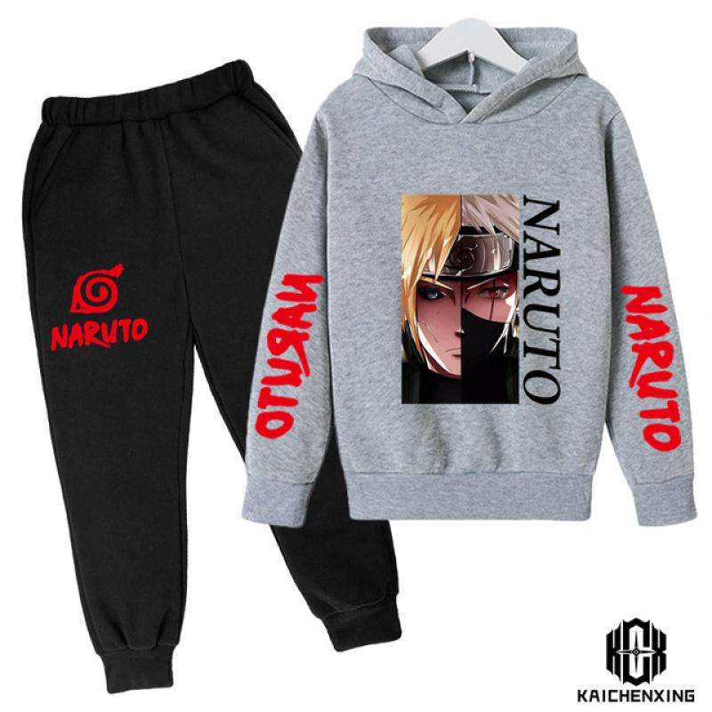 2023 милый модный костюм Наруто для мальчиков и девочек, модный свитшот, мужской костюм Kawaii, спортивный милый спортивный костюм для родителей и детей с капюшоном