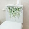 Colors Green Plant Flowers Pattern Self-Adhesive Wall Sticker for Home Bathroom