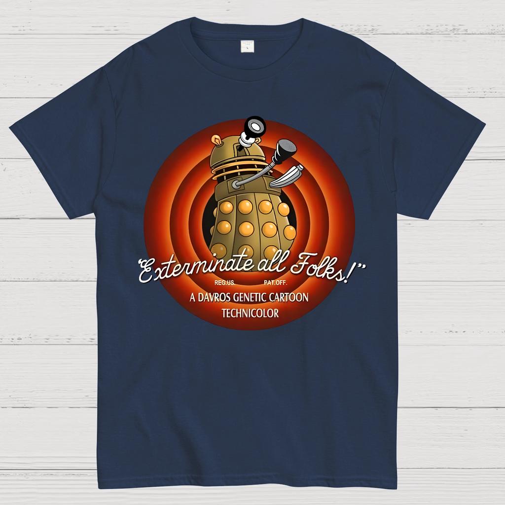 Looney Daleks Unisex 100% Cotton Summer Casual Cool Loose T-Shirt