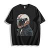 Vintage Biker Helm T-Shirt - Retro Racer Art Unisex Tee