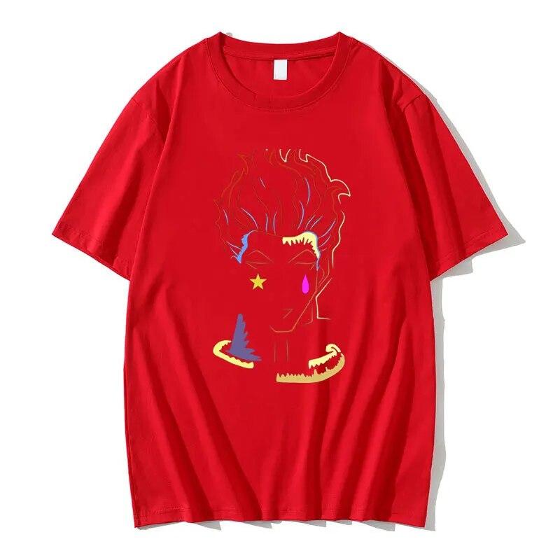 Аниме Hunter X Hunter Hisoka Футболка с принтом Уличная одежда Унисекс Мода Harajuku Футболка с коротким рукавом Унисекс Женщины Unisexga Повседневные футболки