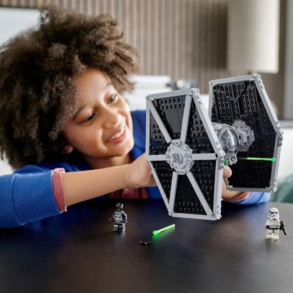 В НАЛИЧИИ Imperial Tie Fighter Stars Fighter Space Wars Фигурки FIT 75300 Модель Строительные блоки Кирпичи Дети Мальчики Игрушки Подарок