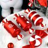 Christmas Decoration 30cm Red Candy Props Christmas Tree Ornaments, Set of 2