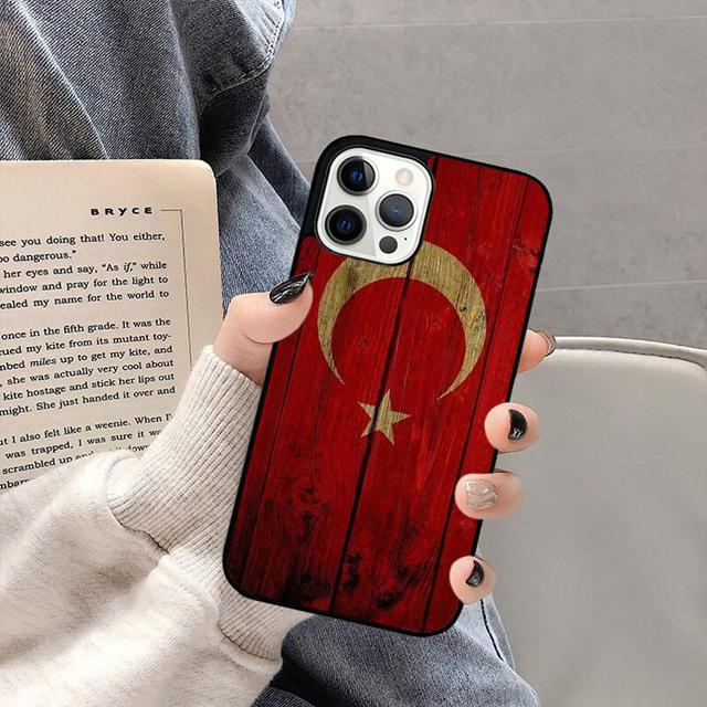 Турция Турецкий Флаг Чехол для Телефона Задняя Крышка для iPhone 17 Air 16 15 14 13 11 12 Pro Max Plus Корпус Coque