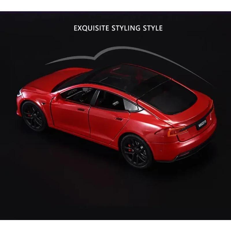 1/24 Tesla MODEL Y Модель автомобиля из сплава, литая под давлением металлическая игрушечная модель автомобиля, имитационная коллекция, звук, свет, детская игрушка в подарок