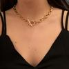 Vintage Multi-layer Coin Pendant Choker Necklace For Women Gold Silver Color Fashion Chunky Chain Necklaces Jewelry