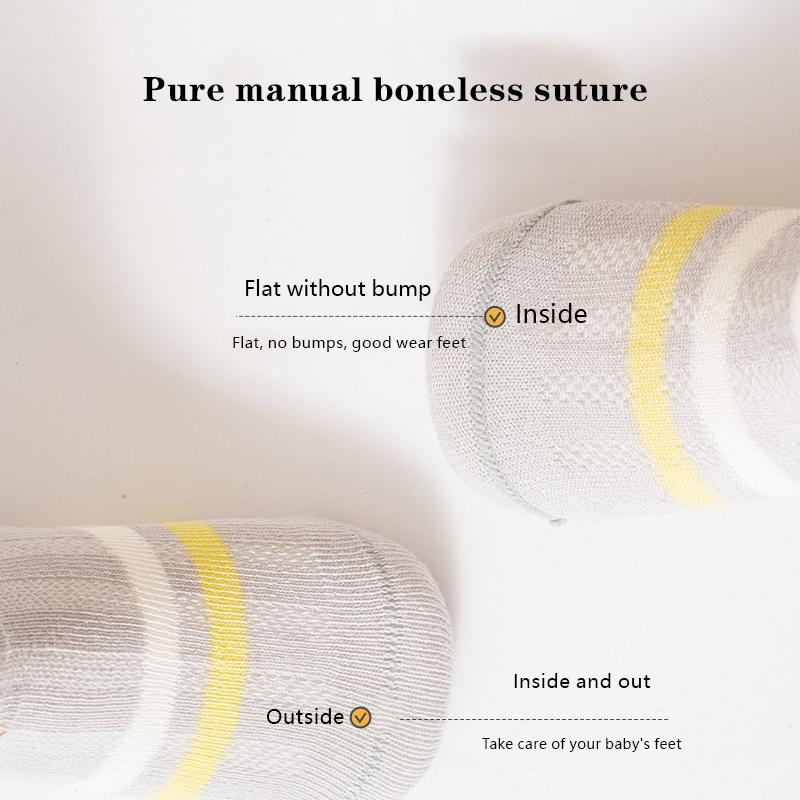 5 Pairs/Lot Baby Socks Summer Mesh Children Socks Cartoon Midtube Thin Cotton Kids Socks For Boys And Girls