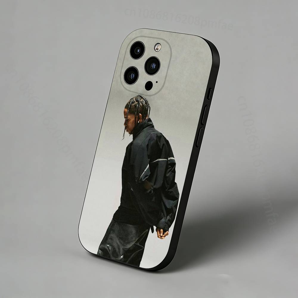 Чехол для телефона Трэвиса Скотта S-ScottS Для iPhone 16,15,14,13,12,11 Pro,Max,Plus,X,XS,XR,SE,Mini Прозрачный Силиконовый Мягкий