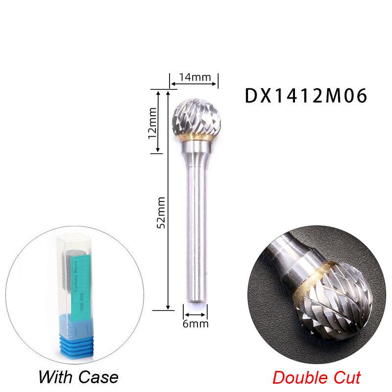 Шариковая головка Die шлифовальная машина биты Резьба Абразивные инструменты Вольфрамовый вращающийся напильник Твердосплавный борфреза Сверло для металла Дерево Пластик