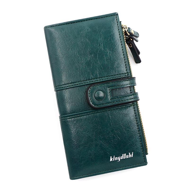 Женский длинный клатч: Мультикардхолдер и кошелек для телефона - Европейская и американская мода