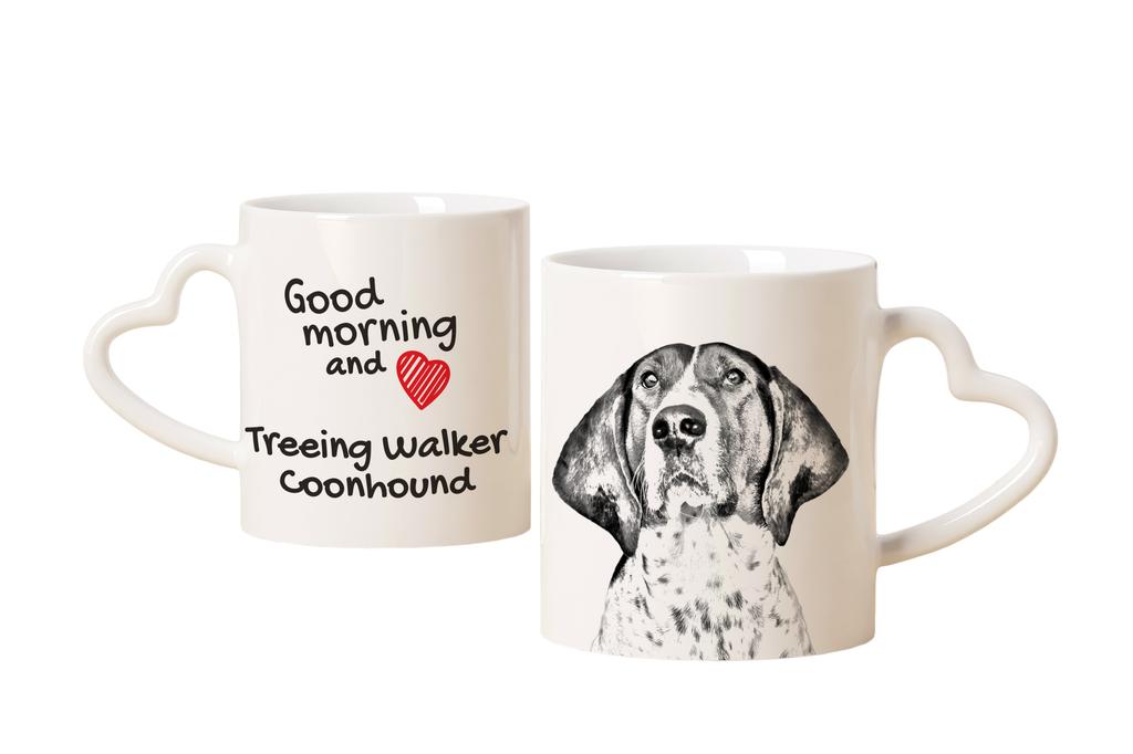 Treeing Walker Coonhound – Cup with a dog, adorable cup with a heart-shaped handle | Art-Dog