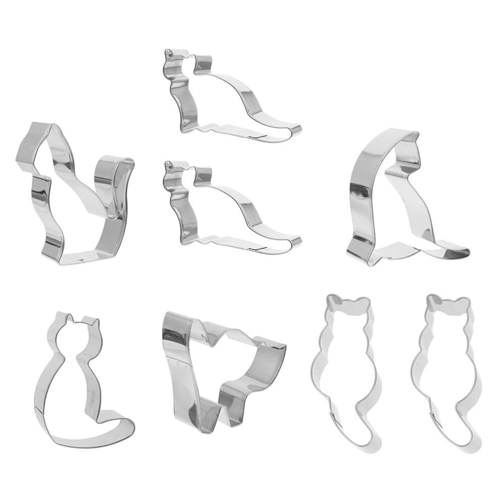 Cat Shape Biscuit Cutters Set 8 Pieces