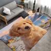 Summer Border Collie Area Rug, Cute Puppy Floor Mat