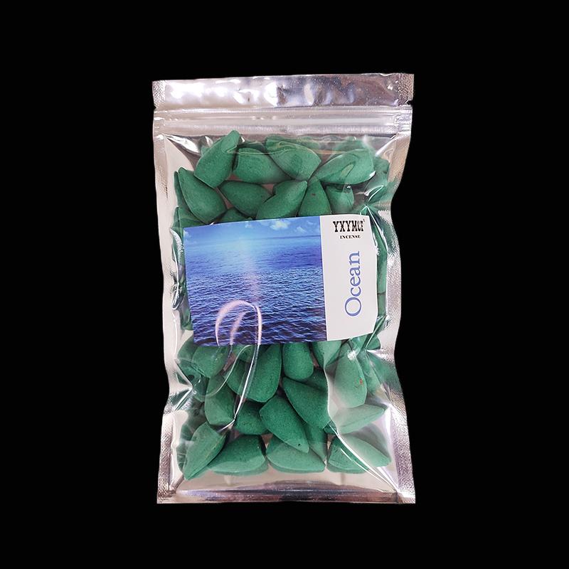 50 шт. Дымовые благовония с обратным потоком, бытовые натуральные благовония в виде рефлюксной башни, конусные благовония с ароматом жасминового чая, ароматизатор для комнаты, оптовая продажа