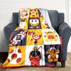 1pc Mario Characters Cozy Print Blanket Lightweight Warm Flannel Throw Blanket For Sofa, Bed, Living Room