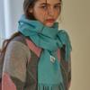 HAINT WINTER PREMIUM WOOL MUFFLER_10colors_AQUA BLUE