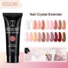 10ml Poly UV Nail Gel Clear Nude White Quick Building Gel Nail Polish For Acrylic Nails Long Nail Extend Art Design