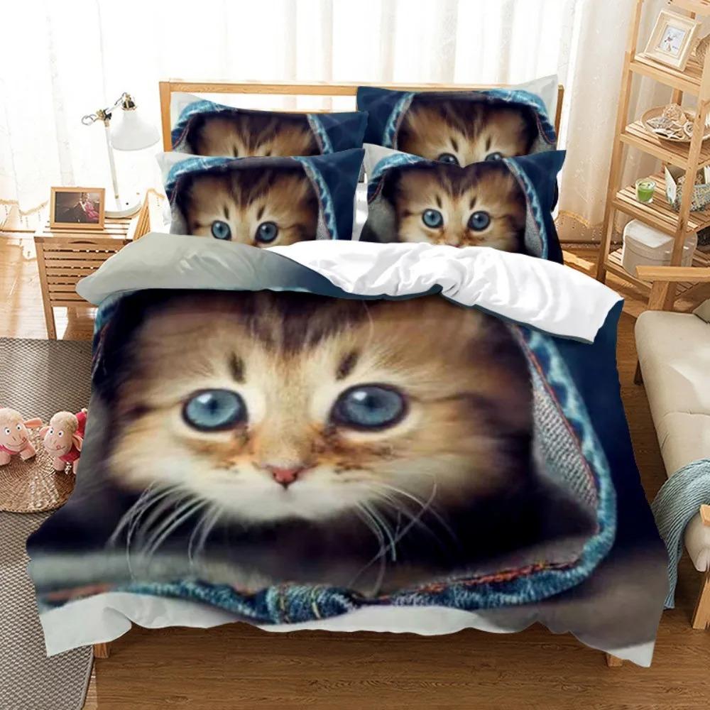 3D Цветные Постельные Комплекты Зебра Животные Пододеяльник Собаки Комплект Покрывала Дельфин Лев Тигр Одеяло Постельное Белье Наволочка