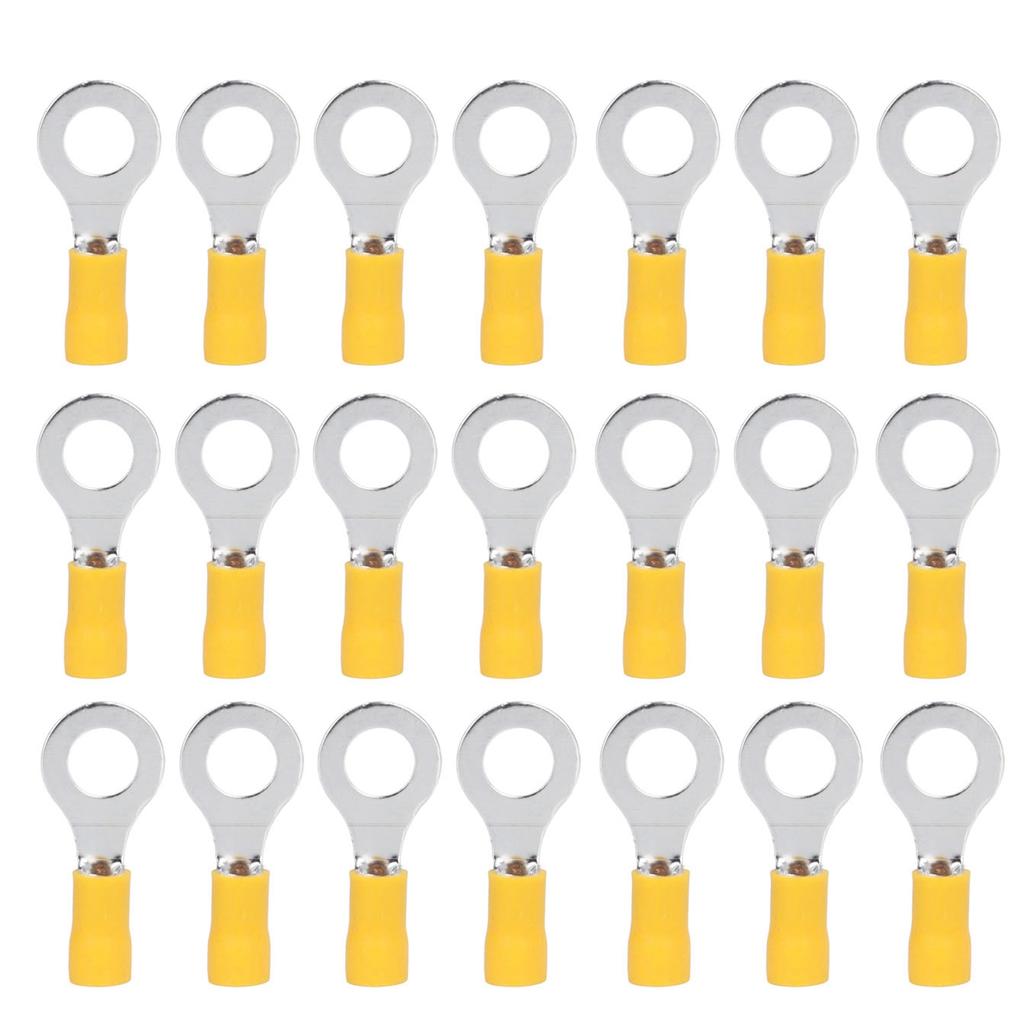 100 шт. Изолированные кольцевые клеммы Электрические обжимные соединители для проводов Медные AWG1210 RV5.58