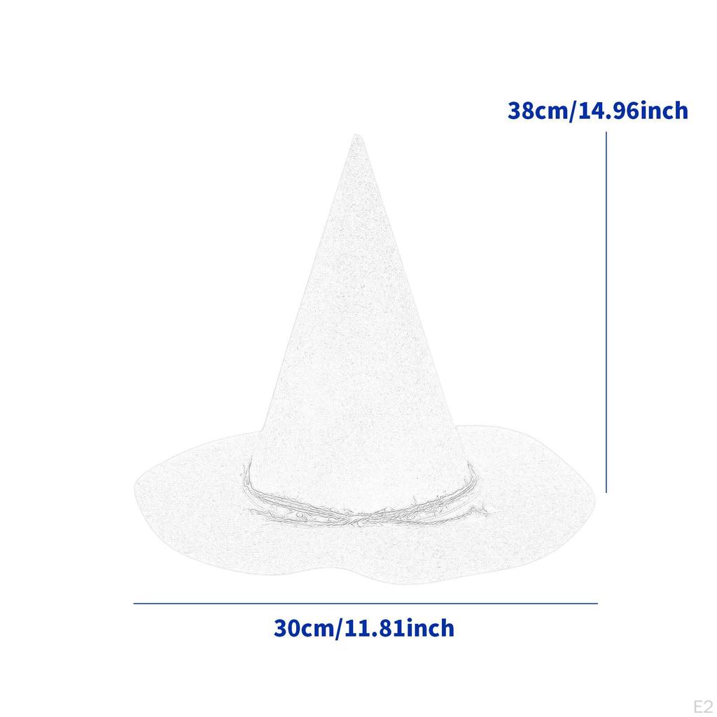 Halloween Witch Hat Costume Accessory for Dress up Stage Show Role Playing