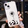 Креативный чехол для телефона с изображением панды для Iphone 11 12 13 Pro Max, прозрачный противоударный защитный чехол для объектива для Iphone X Xs Xr 7 8 Plus