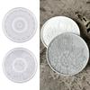 Creative Round Coaster Silicone Mold DIY Coffee Coaster Tray Making Plaster Epoxy Resin Glass Cup Mat Cast Mould