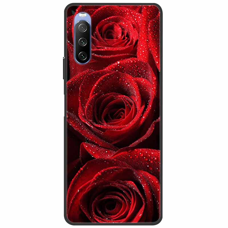 Мягкий чехол для Sony Xperia 10 III / 5 III / 1 III, силиконовый, с рисунком мраморного кота, чехол-фунда для Sony Xperia 1 II / 10 II / 5, чехол-коке