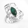 Lab Created Emerald Ring, Handmade Jewelry, 925 Sterling Silver, Silver Ring, Gifts For Her