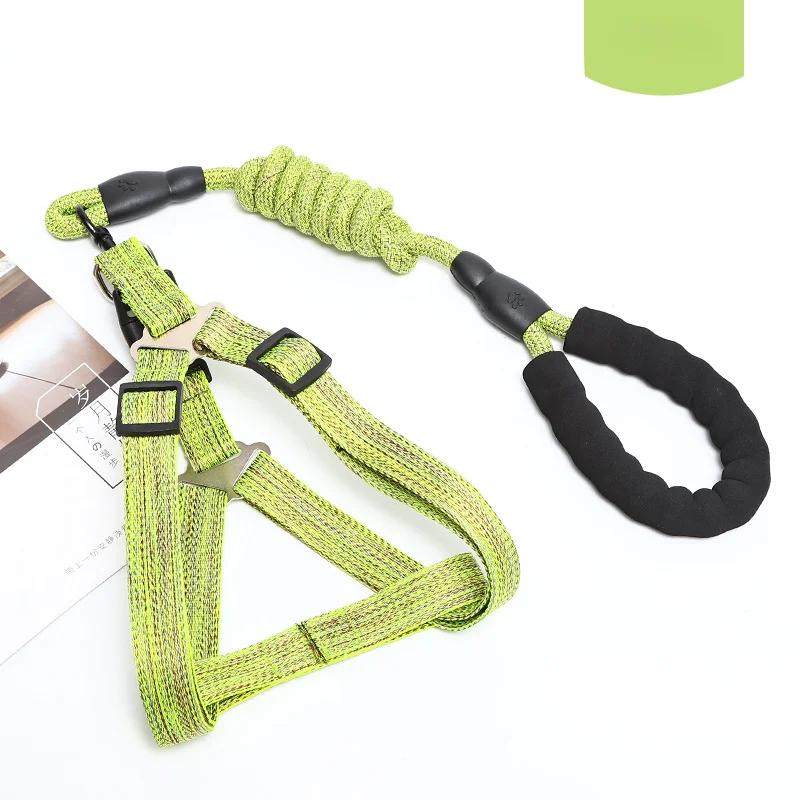 Шлейка для собак 1,2 м, набор поводков для маленьких собак, регулируемый жилет для щенков, кошек, пуделей, чихуахуа, мопсов, поводок для прогулок с питомцем на открытом воздухе