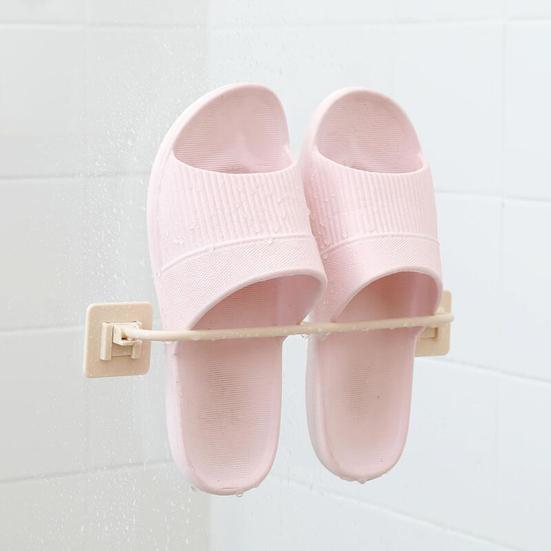 Shoe Rack Foldable Bathroom Slipper Rack Wall Mounted Punch-free Easy Access And Space Saving Shoe Organizer