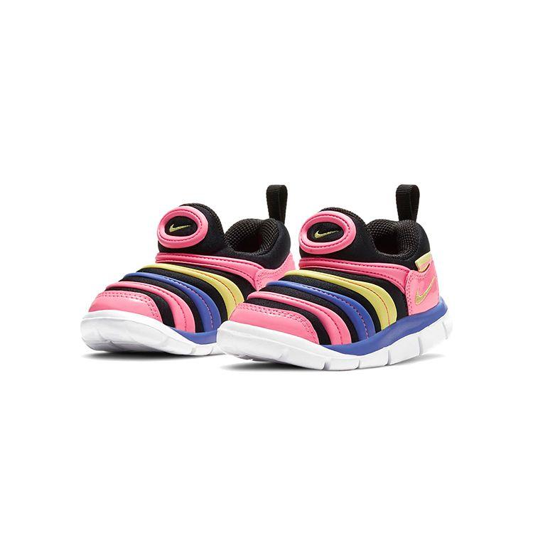 Nike Dynamo Free Caterpillar Sports Casual Low-Top Walking Shoes Baby Shoes Pink Black Blue 343938-025