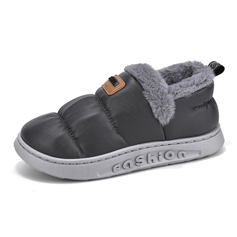 Модные туфли на платформе, домашние, с круглым носком, без застежек, водонепроницаемые, удобные, легкие, для отдыха на природе, сохраняющие тепло, модные, универсальные, новые, из бархата