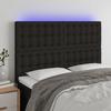 VidaXL LED Headboard Bedroom Furniture Double Bed Accessory Head of Bed Frame Interior Black 3122858