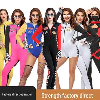 Униформа для чирлидинга F1 Женский гоночный костюм Племенной велосипедный комбинезон Костюм на Хэллоуин