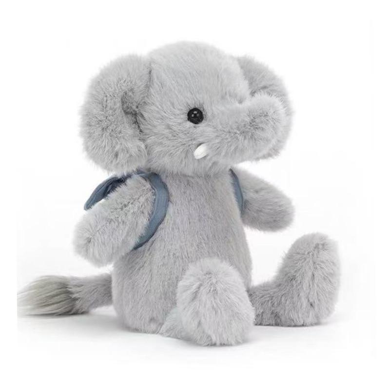Рюкзак-единорог Jellycat Isadora, плюшевая игрушка-слон и динозавр с наполнителем из файбер-хлопка для детей и коллекционеров