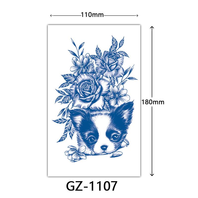 Соковые тату-наклейки, Растительные тату-наклейки, Полуперманентные тату-наклейки с английскими буквами Тату