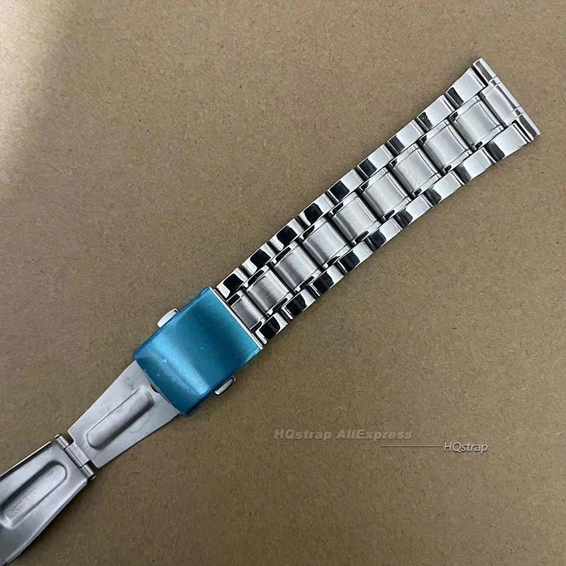 Универсальный стальной ремешок для часов с плоским концом для Seiko, браслет из нержавеющей стали для Rolex, высококачественные аксессуары-браслеты для мужчин и женщин