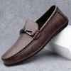 FashionOver Size 38-46 Мужские повседневные роскошные модные мужские туфли из натуральной кожи Мокасины Официальная обувь Лоферы Слипоны Обувь для вождения