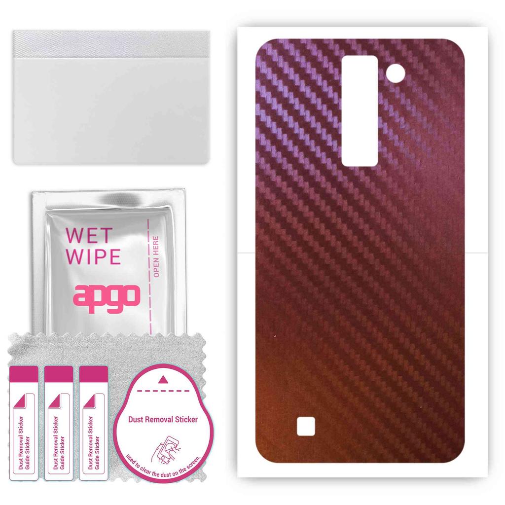apgo skin sticker film foil vinyl for the BACK compatible with LG Stylus 2, scratch-resistant, easy to install - Carbon Chameleon CAKA5