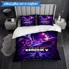 Chucky's Halloween Horror 3pcs K-pop music group Bedding set,Ideal for Bedroom, Dormitory,Including Duvet Cover And 2pcs Pillowcases,Fan gifts