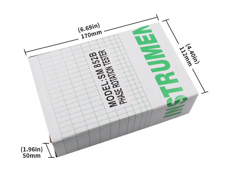 SM852B Портативный трехфазный измеритель последовательности переменного тока и детектор напряжения