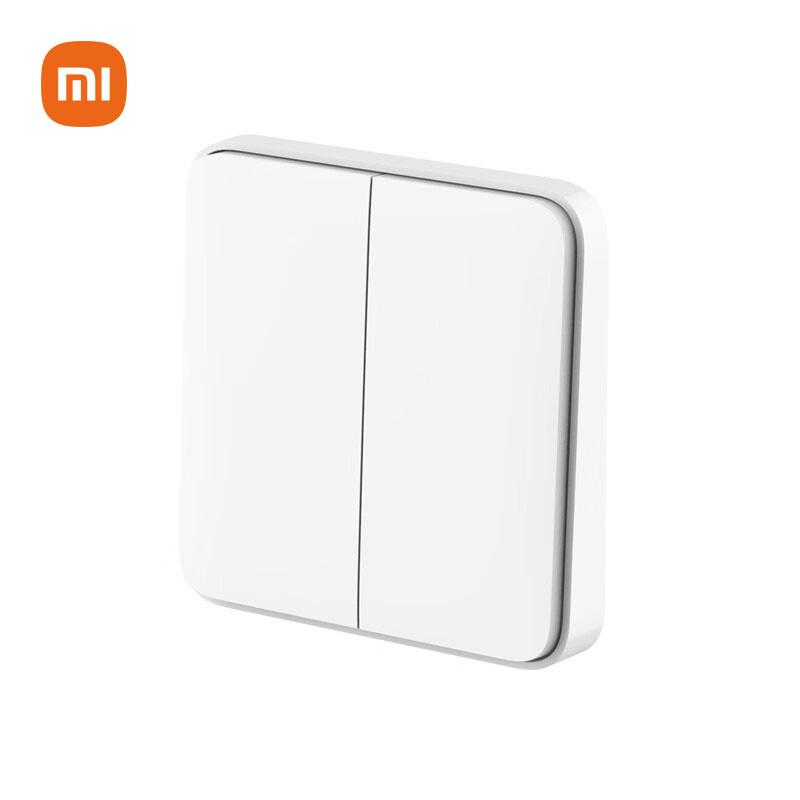 Умный настенный выключатель Xiaomi Mijia (Двойной качающийся выключатель)